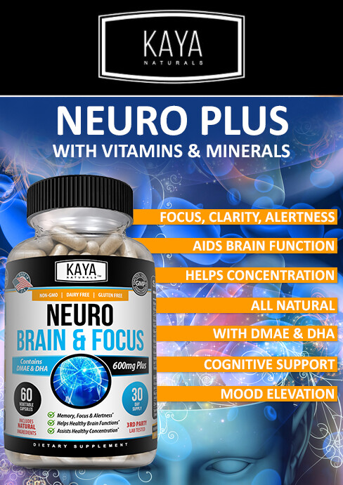 (2 Pack) Neuro Brain & Focus, Memory, Function, Clarity Nootropic Supplement