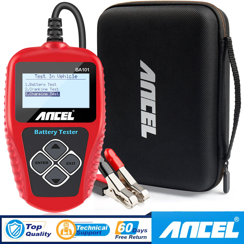 ANCEL BA101 12V Car Battery Load Tester Analyzer 100~2000CCA with Protective Bag