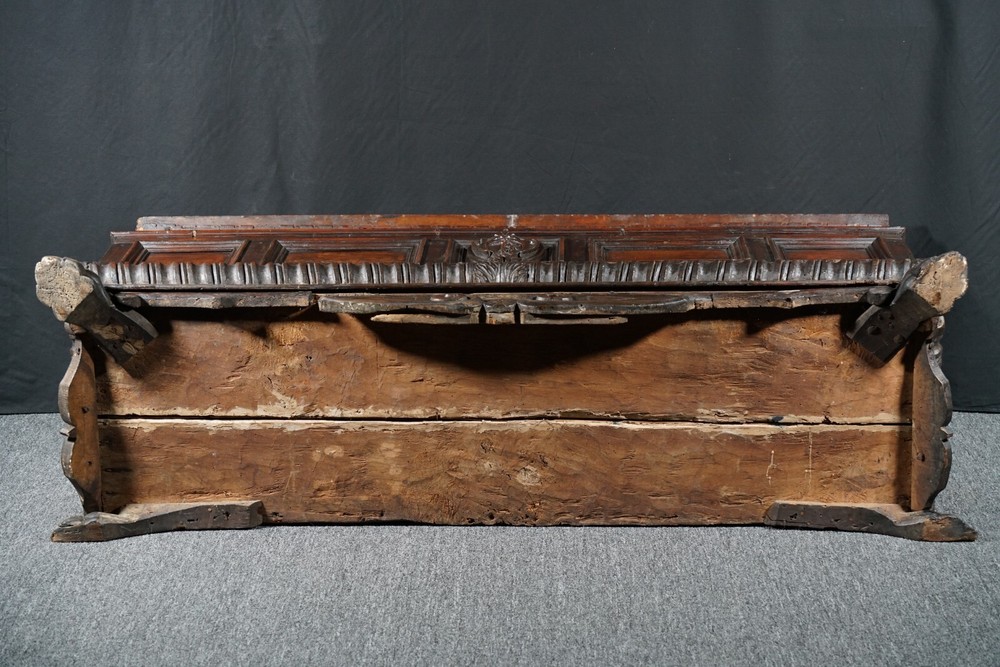 Italian walnut cassone, 16th century, Tuscan
