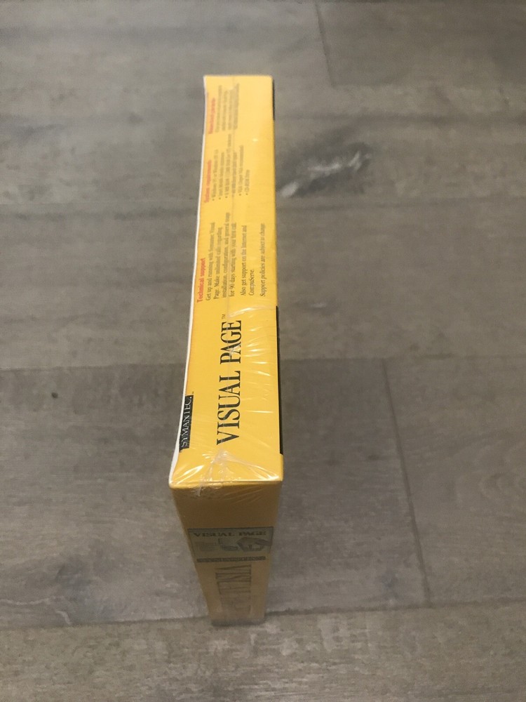 Window 95 New In Box Software Symantec Visual Page PC CD create web pages