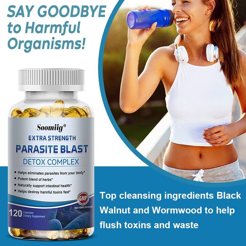 Extra Strength Parasite Blast Detox Complex Helps Destroy Harmful Toxins Fast