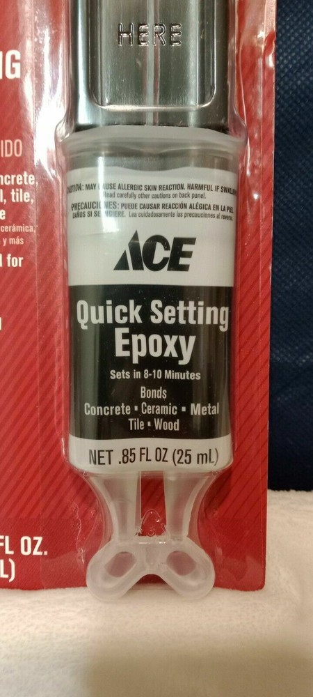 Quick Setting Epoxy/ 1500 PSI Bond Strength/ 0.85 fl oz/ ACE /18613