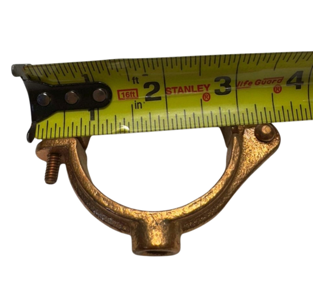 Nvent Caddy 2" Copper Plated Cast Iron Split Ring Hanger, 3/8" Mount Size