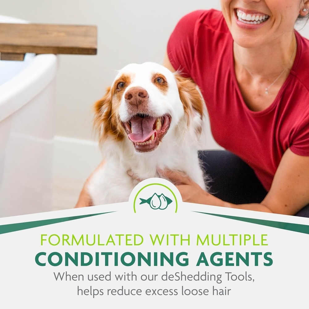 Deshedding Shampoo for Dogs Reduces Shedding 16 Oz
