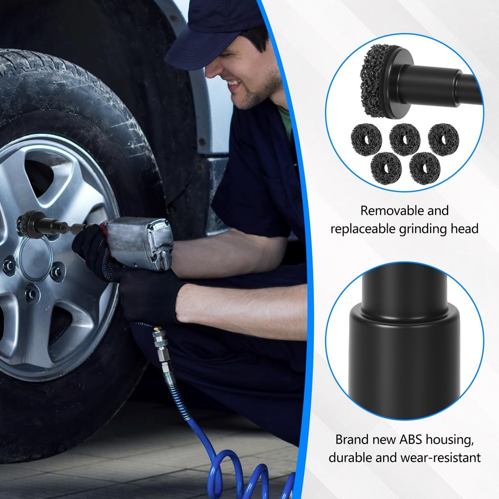 Eascor Wheel Hub Cleaning Tool, Resurfacing Kit, Stud...