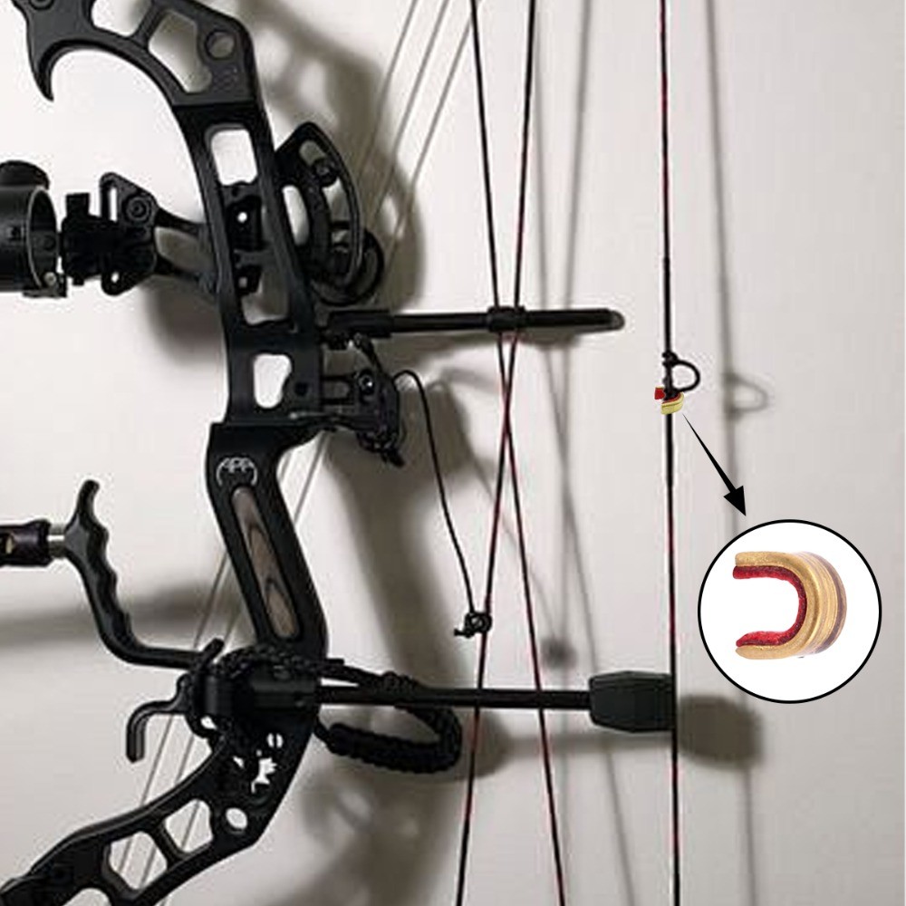 20Pcs Archery String Nocking Points Bow String Buckle Clips Cam String Nocks Red