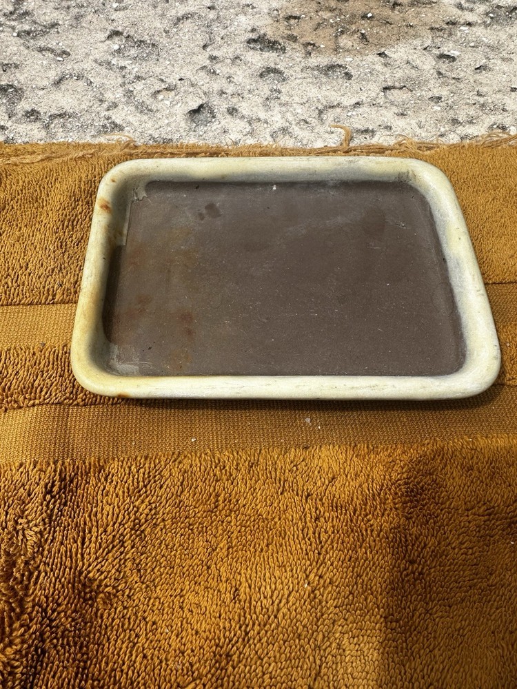 Vintage Mizutani Japan Bonsai Pot with Tray – Rectangular Ceramic Planter