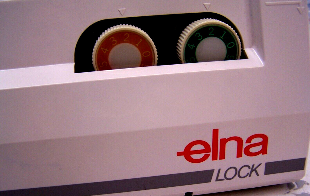 used Elna Lock Pro 4 DC Overlock Serger Machine plus Accessories powers up