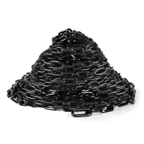 Plastic Chain Plastic Chain Links Safety Chains Barrier 50Ft Black