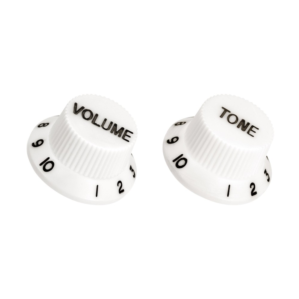 2Set 2Volume 2Tone Speed Control Knob White