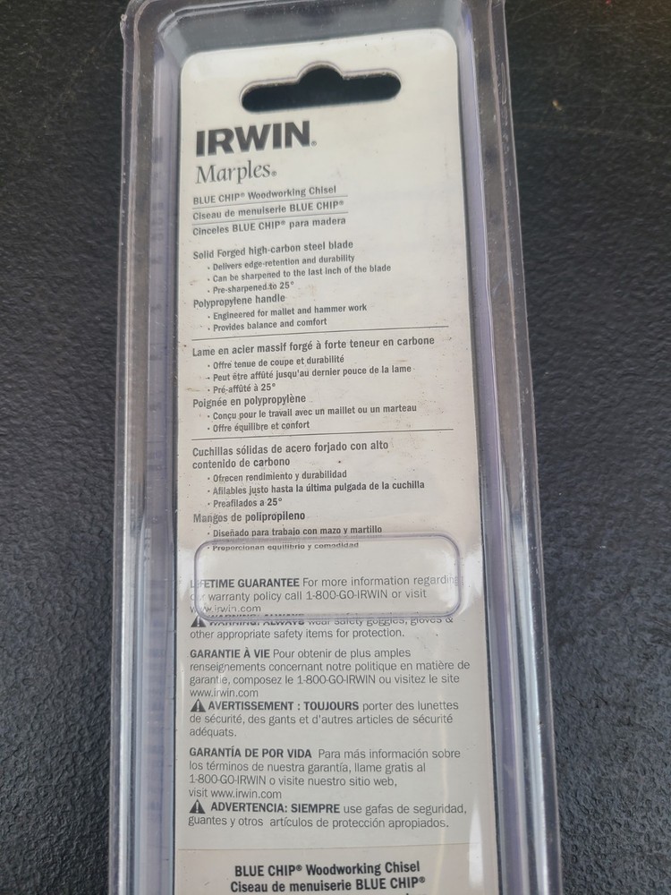 Irwin Marples Blue Chip Woodworking Chisel M444 6mm 1/4"
