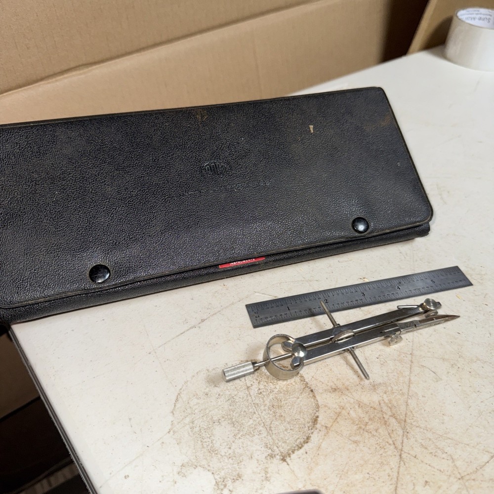 POST / Dunlap Instruments Vintage Drafting Tools Set Germany