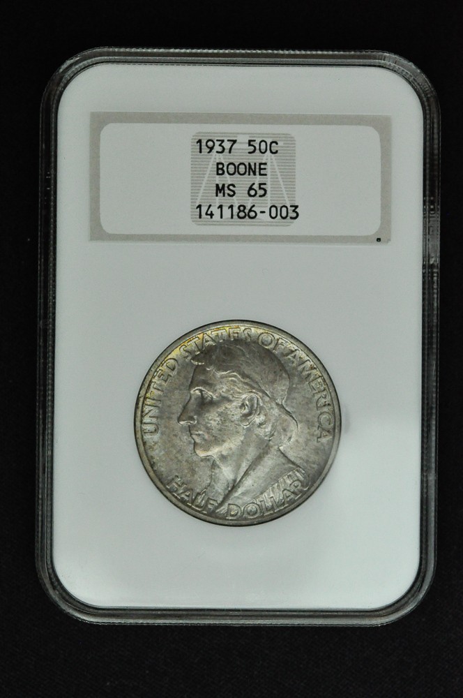 1937 Boone Commemorative Half Dollar NGC MS65
