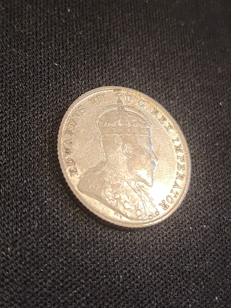 1908 Canada 10 Cents Silver Coin