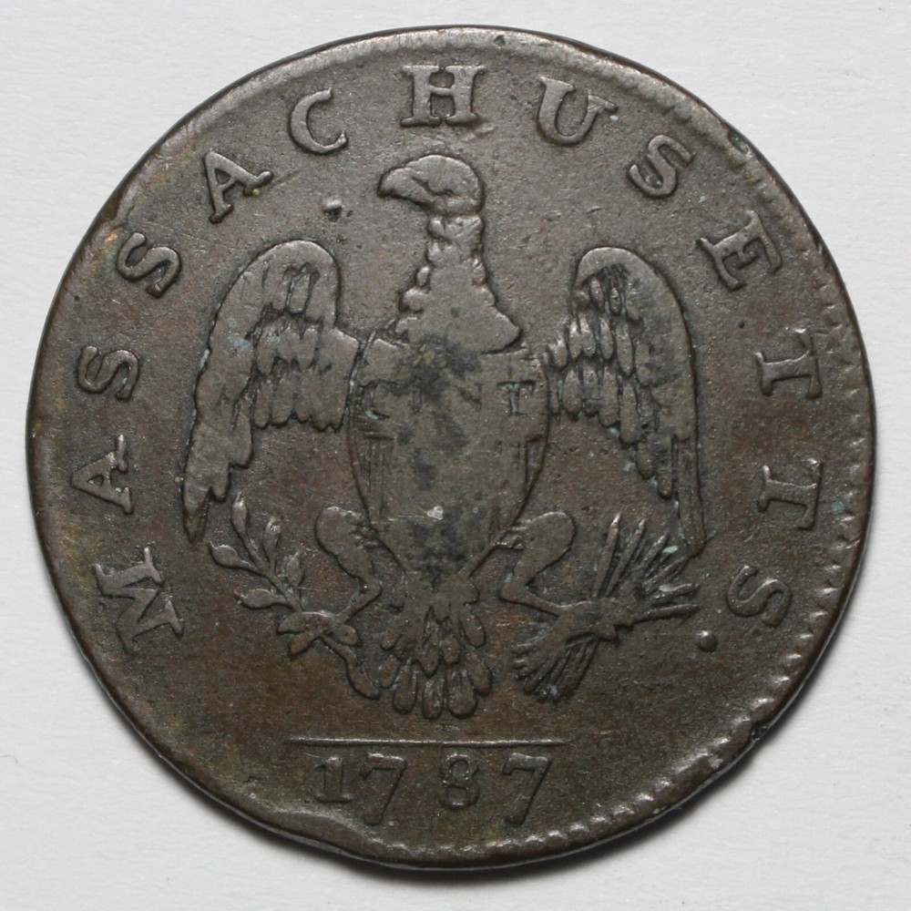1787 Massachusetts Cent Colonial M482