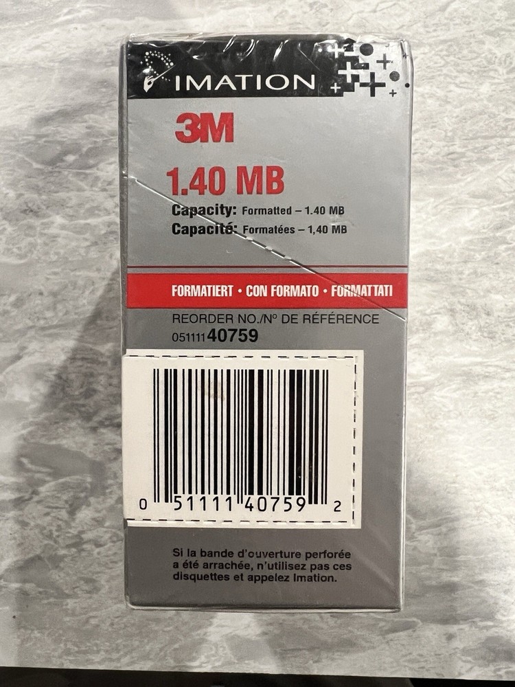 20- 3M DSHD Diskettes Double Sided High Density 3.5" Floppy Disk New Mac Format