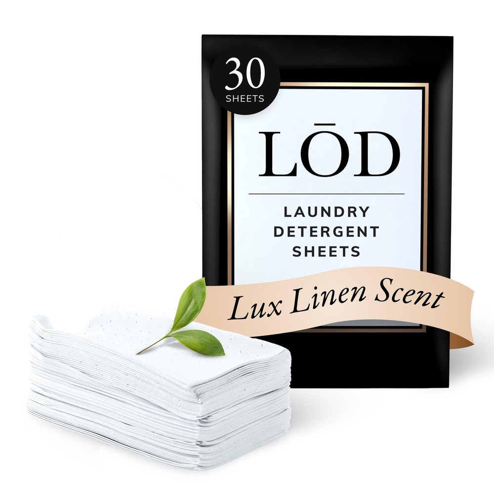 LŌD Laundry Sheets | Detergent For 1 Count (Pack of 30)