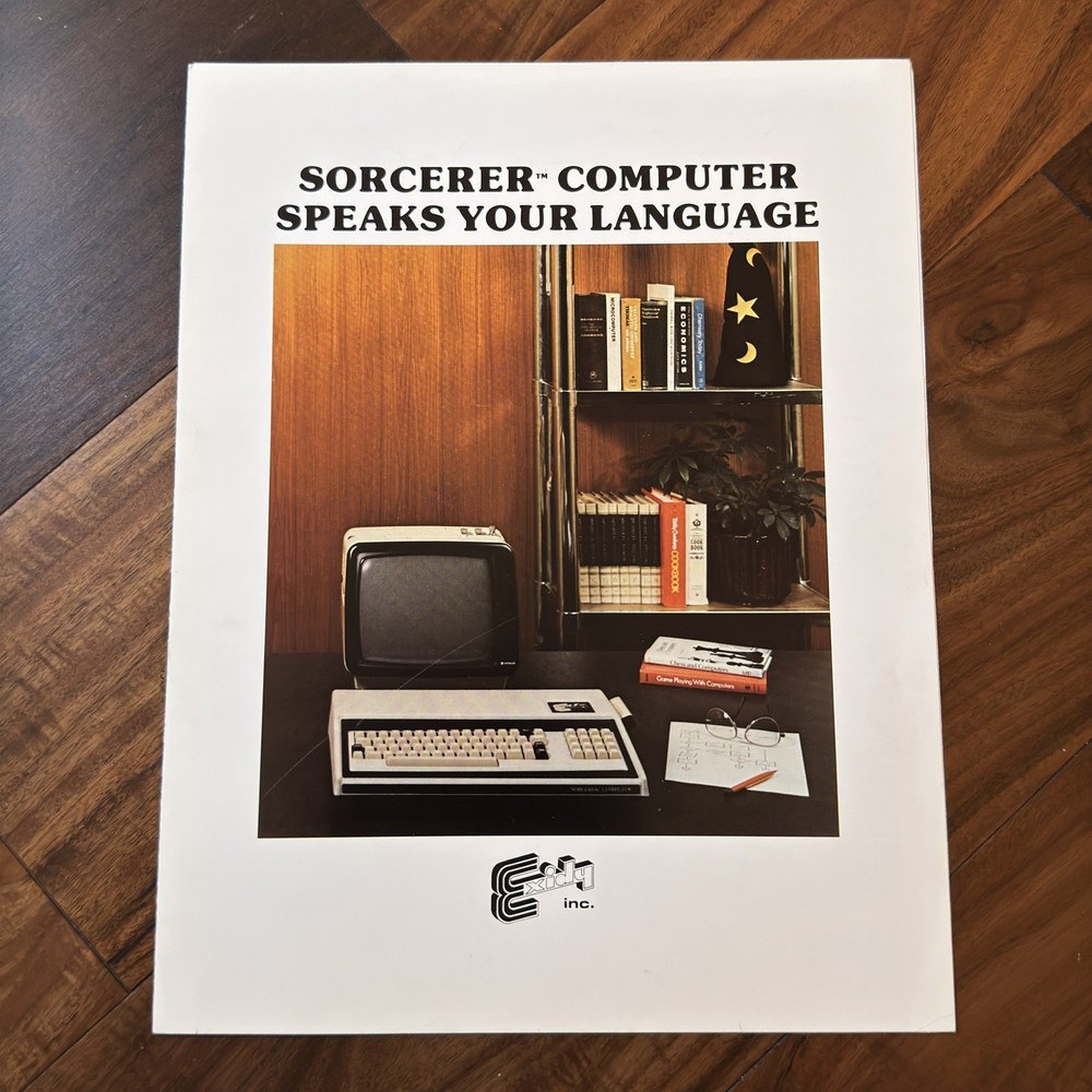 Exidy Sorcerer Computer Speaks Programmable Brochure 1979 PC Print with Insert