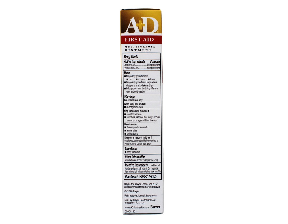 4 Pack of A+D First Aid Ointment 1.5oz