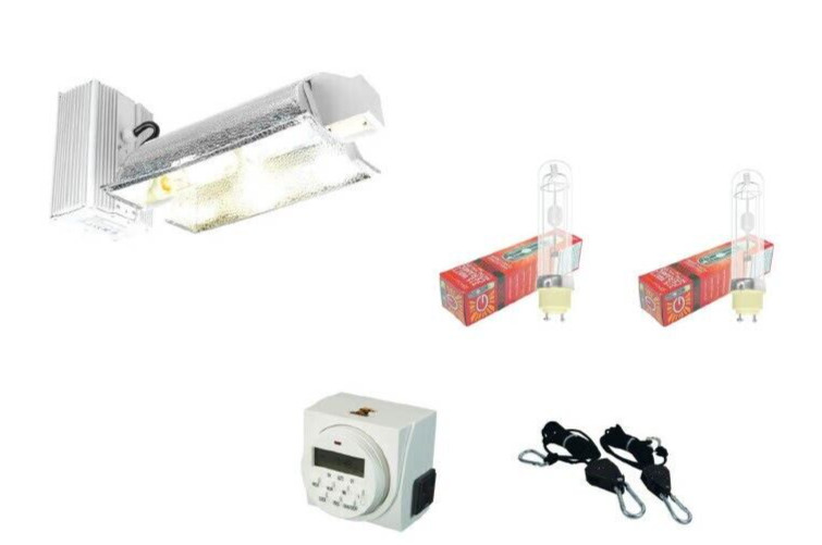 Digital Grow 630W CMH CDM Ceramic System Light System W/ Bulbs-Timer-Hangers
