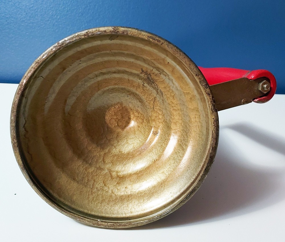 Vintage C & L Brass Blow Torch Red Handle