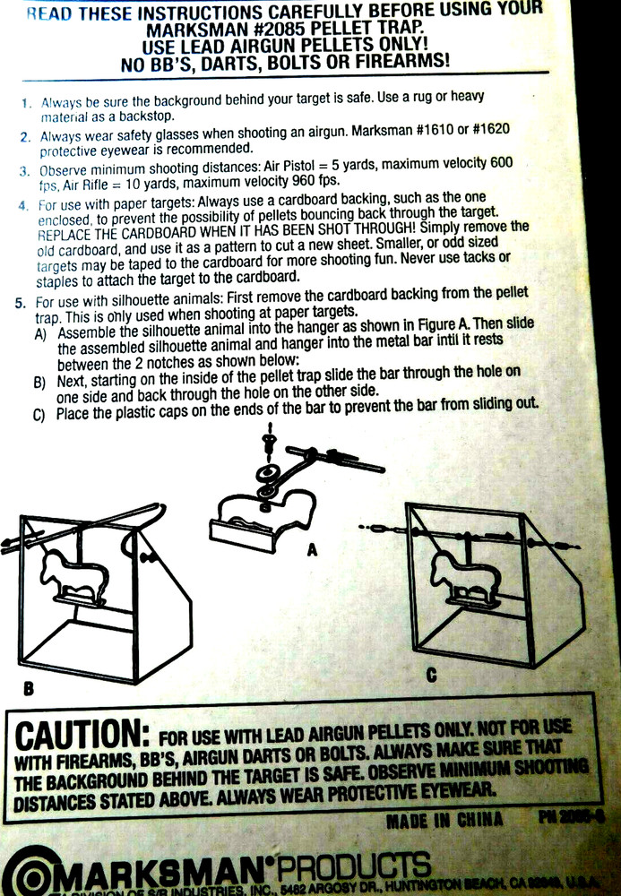 Marksman~Pellet Trap # 2085