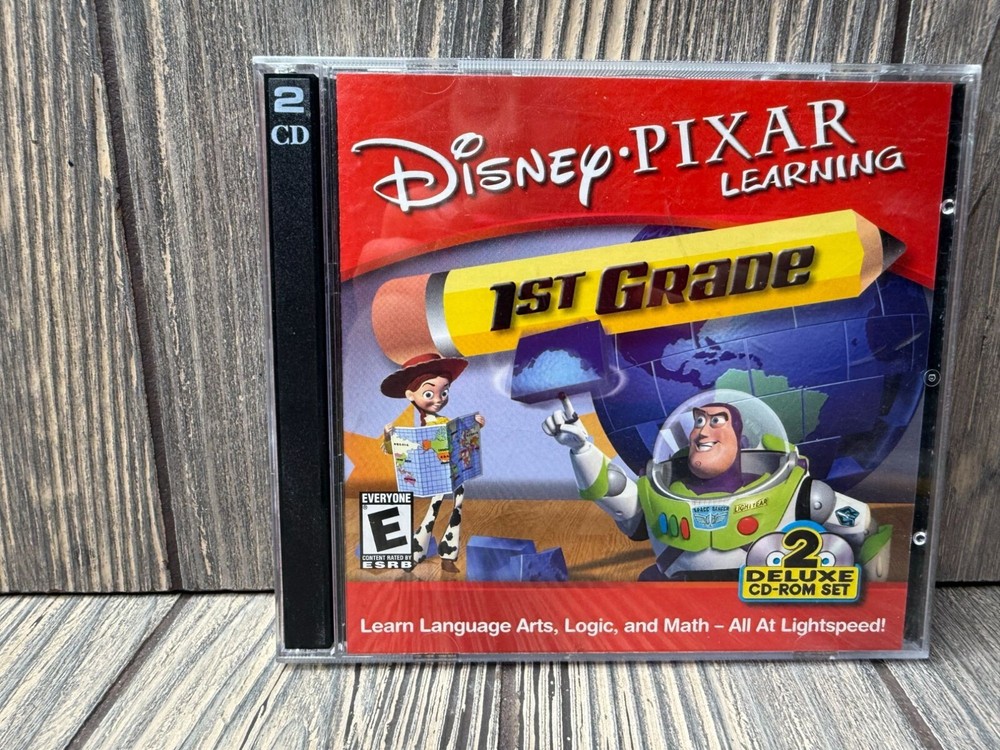 Disney Pixar Learning 1st Grade 2 CD-ROM Set Educational Game