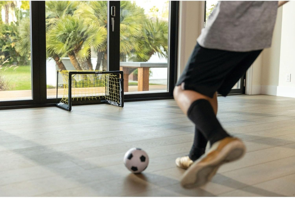 Pro Mini Goal, Includes 5" Soft Ball, Easy to Assemble Frame