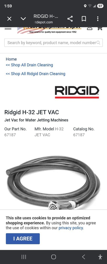 Rigid Jet Vac 300$ Each