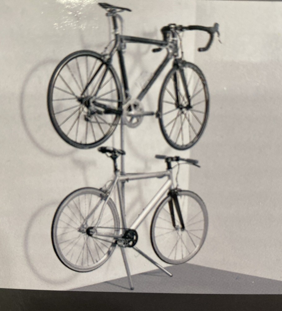 Delta Cycle 2 Bike Gravity Pole Stand - SILVER/GREY New