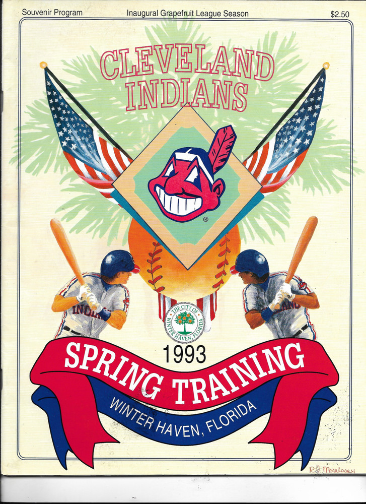 CLEVELAND INDIANS---SPRING TRAINING PROGRAM-----1993
