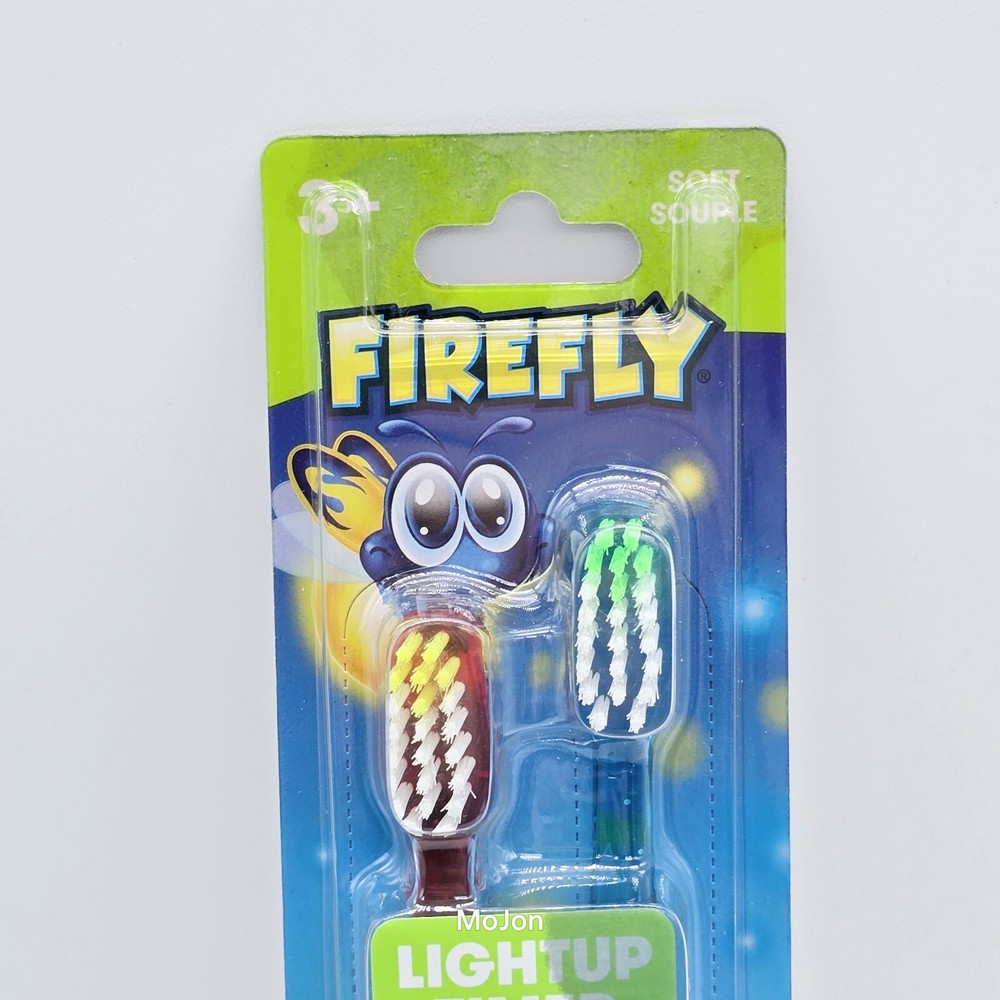 Firefly Kid Toothbrush Lightup Timer Blue & Red, 2 Count