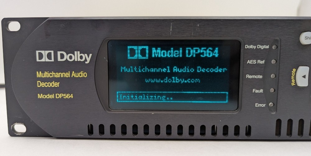 Dolby DP564 Multichannel Audio Decoder Reference Monitoring Tool AC3 PCM 5.1 2U