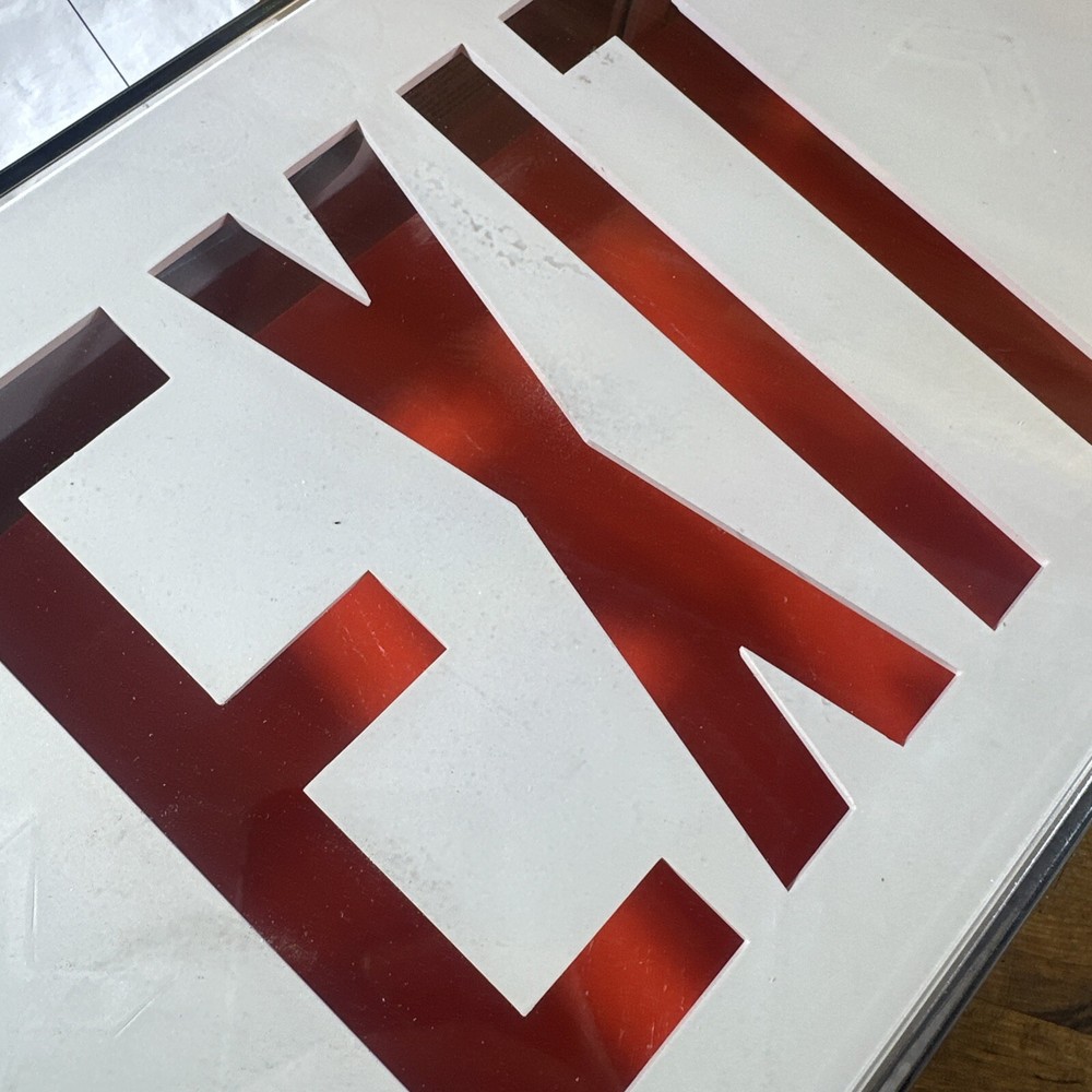 Exitronix NAV Series Die Cast Vandal Resistant Heavy Duty RED Exit Sign