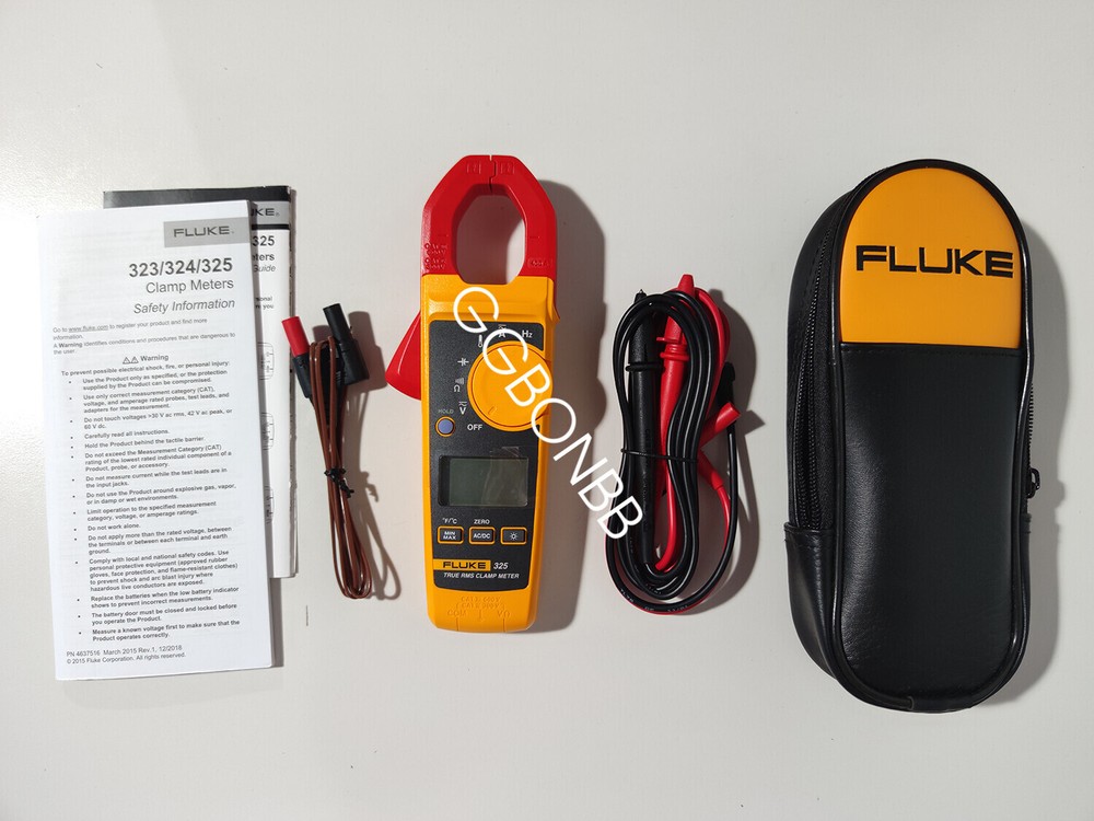 Fluke 325 True RMS AC DC Current and Voltage Tester Capacitance Clamp Frequency