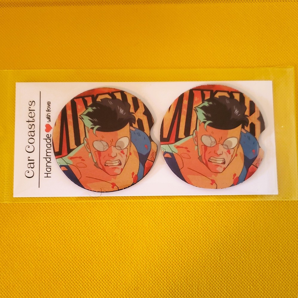 Invincible car coasters