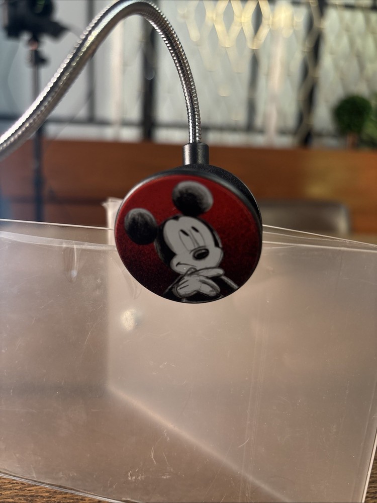 Mickey Mouse Reading Light, Flexible Neck, New!