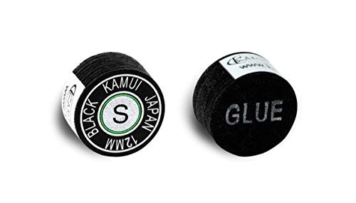 Black Laminated Pool Billiard CUE TIP - 1 pc (Soft, 12 mm)