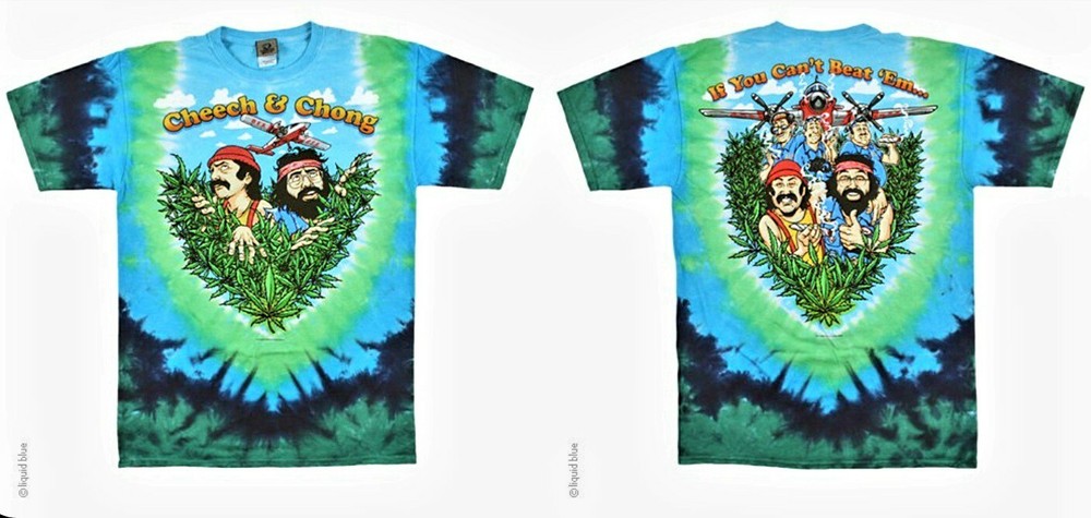 Cheech & Chong Double Side Graphic Tye Dye Tshirt