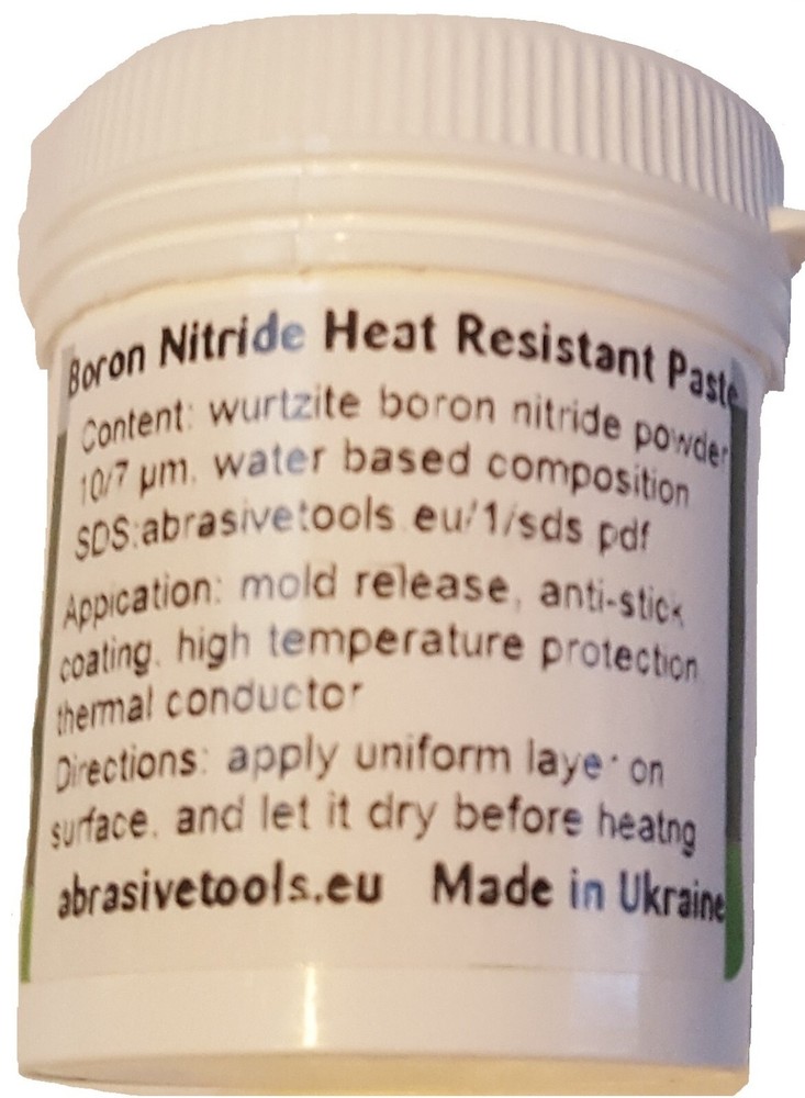 Boron nitride paste, high temperature resistant, mold release, 150 gr.