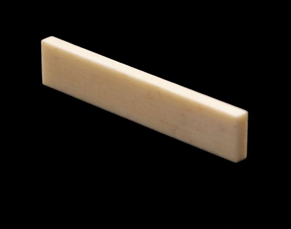 Tone Ninja Genuine Bone Nut Blank, Unbleached 1/8" thick NUT-NU21
