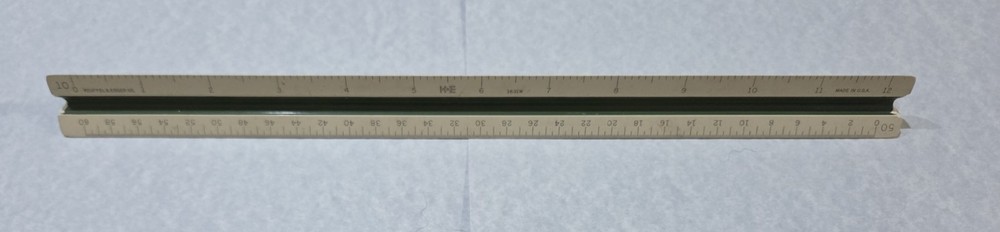 Vintage 12" Keuffel & Esser Co. Engineering/Drafting Ruler