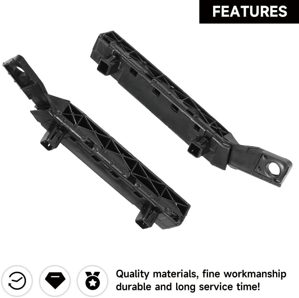 1 Pair Left and Right Side Front Bumper Bracket Bumper Cover Support - Compatibl