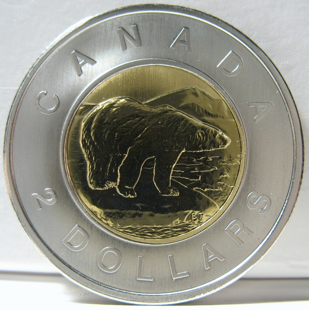 Canada 2005 $2 Polar Bear Specimen Uncirculated