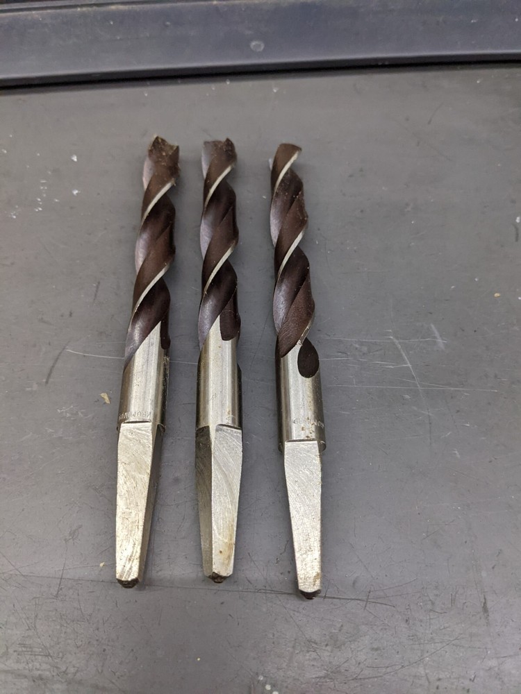3 Kromhard Drill Bits 1/2" Brace Shank Germany NOS