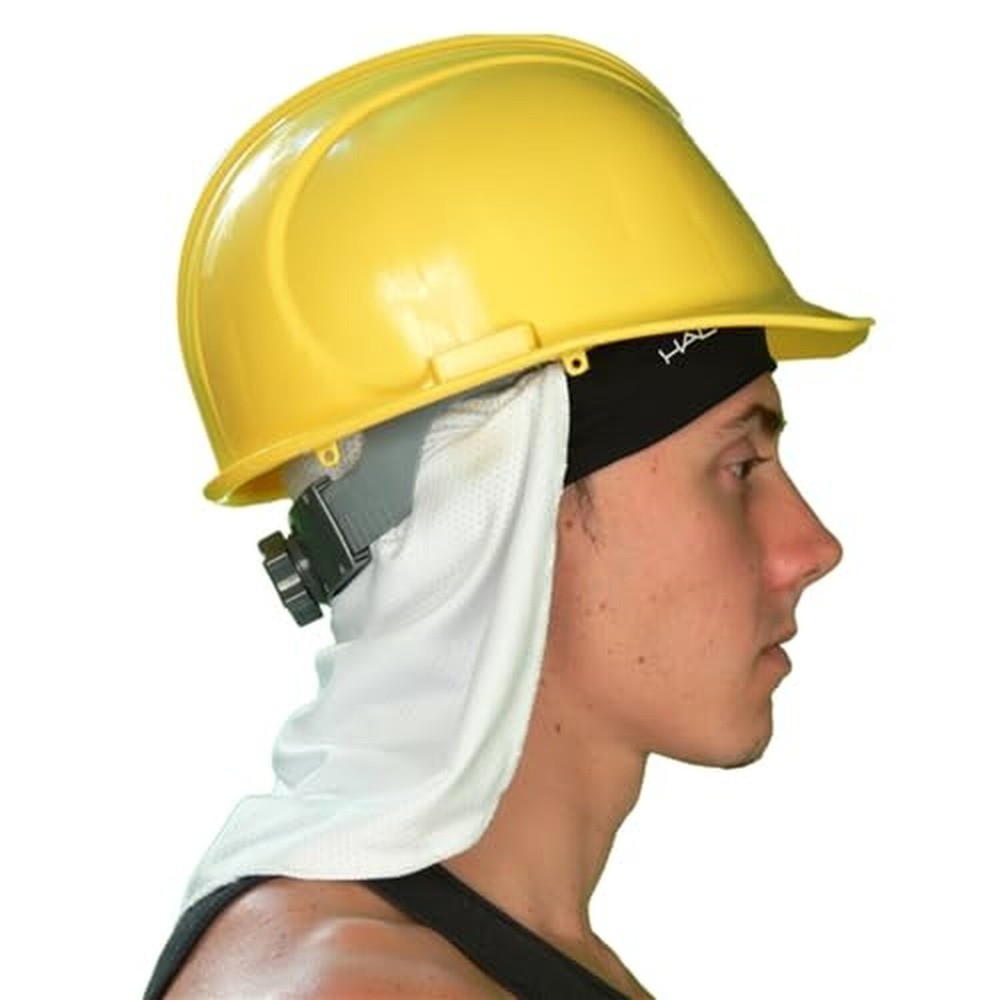 Halo Headband Skull Cap with Tail white