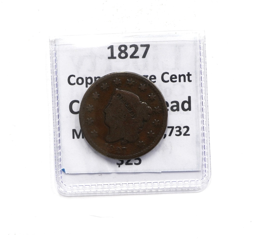 1827 Coronet Head Lg. Cent