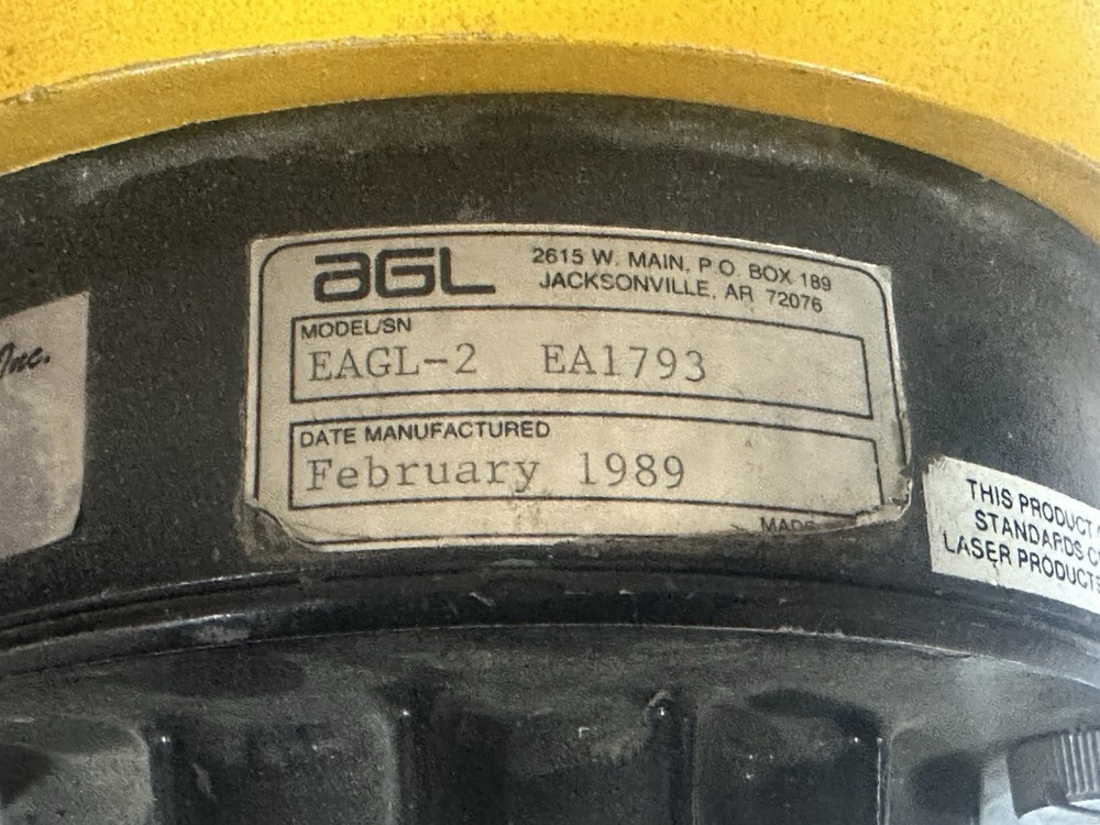 AGL EAGL-2 EAGL2 Rotary Electronic Laser Level w/ Case - Powers On But Untested