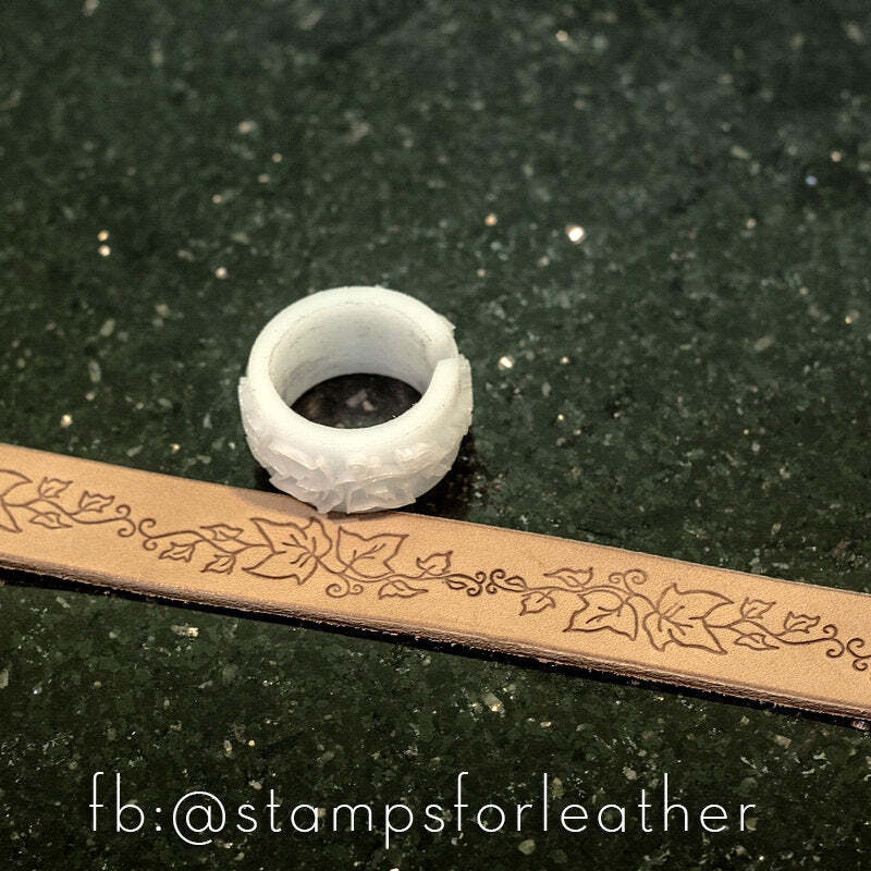 Leather Stamp: embossing wheel - pattern 10 15mm wide