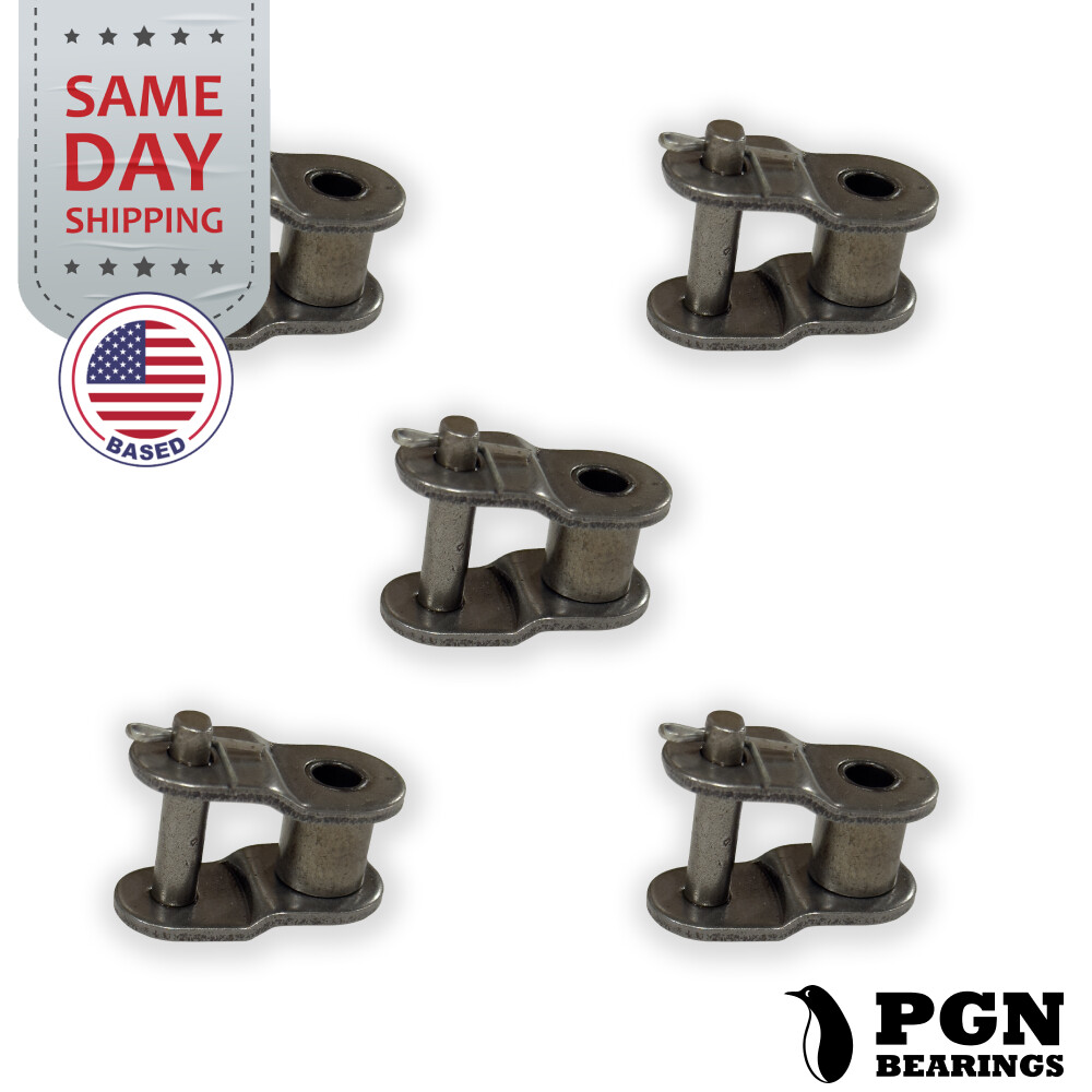 (5 Pack) PGN #60 Roller Chain Offset Links - 3/4" Pitch - Half Link